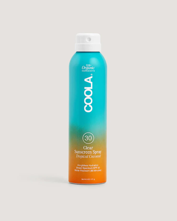 Clear Sunscreen Spray SPF 30 – Tropical Coconut