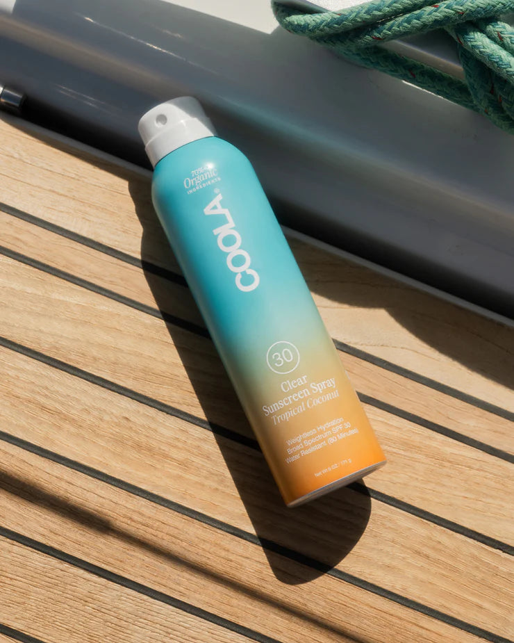 Clear Sunscreen Spray SPF 30 – Tropical Coconut