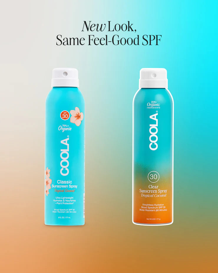 Clear Sunscreen Spray SPF 30 – Tropical Coconut