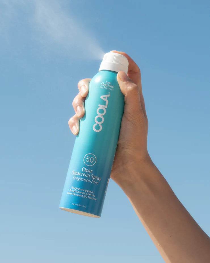Clear Sunscreen Spray SPF 50 – Fragrance Free