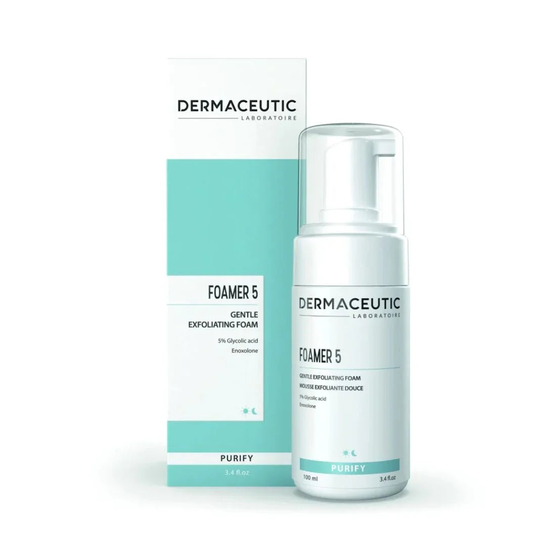Dermaceutic Foamer 5 100 ml – skånsomt eksfolierende renseskum med 5 % glykolsyre