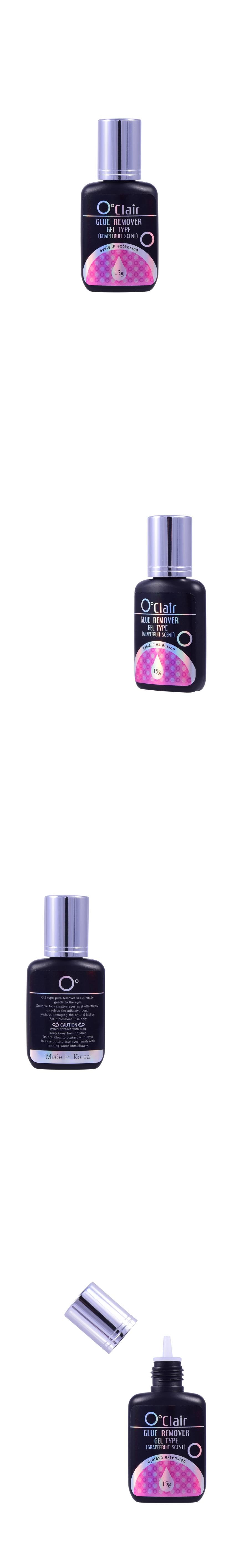 Geltype fjerner for øyevippeforlengelse