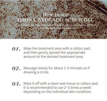 BRONA Avocado Scrub Gel (For bryn) 30g