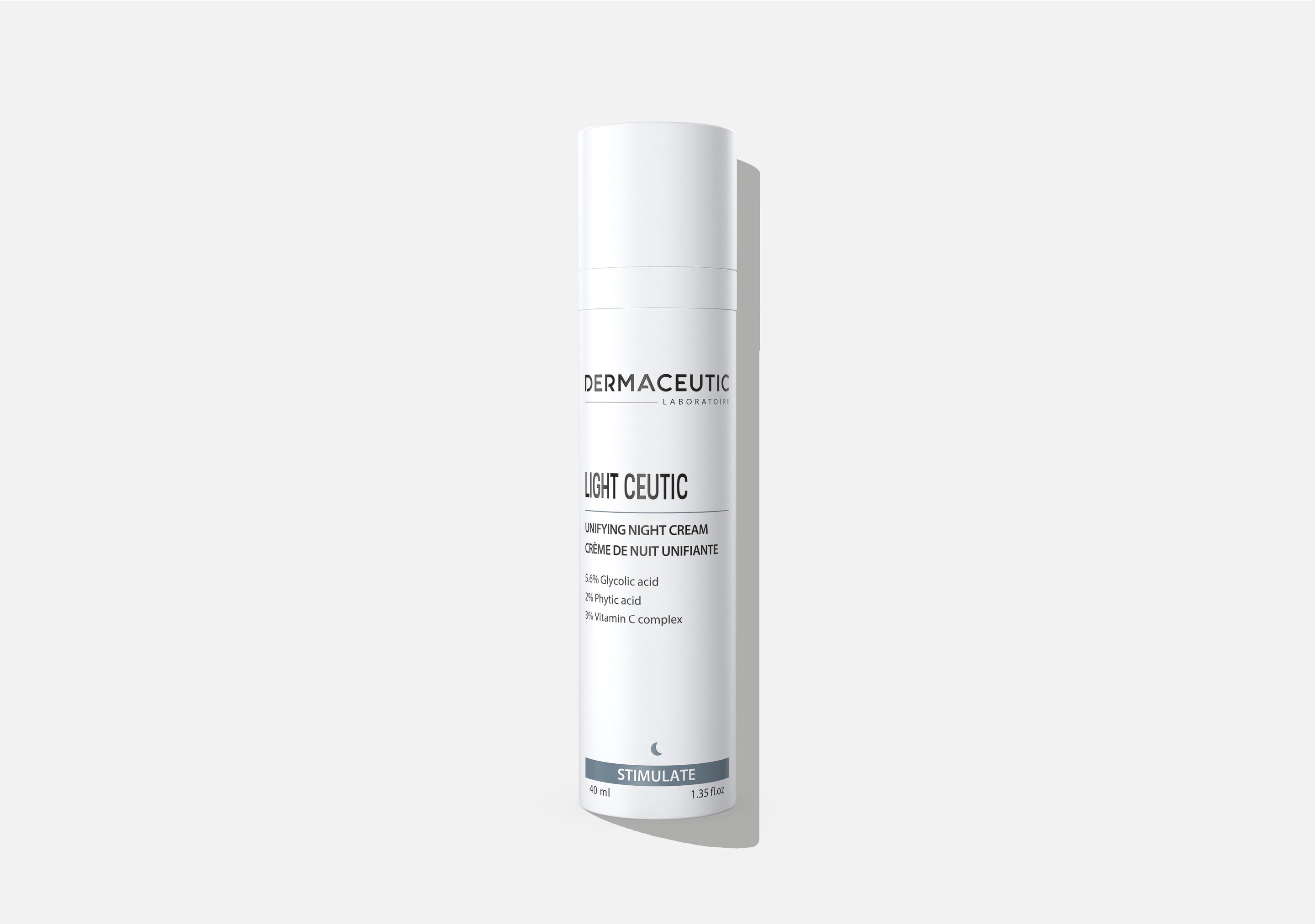 Dermaceutic Light Ceutic utjevnende nattkrem for pigmentflekker og glød 40 ml