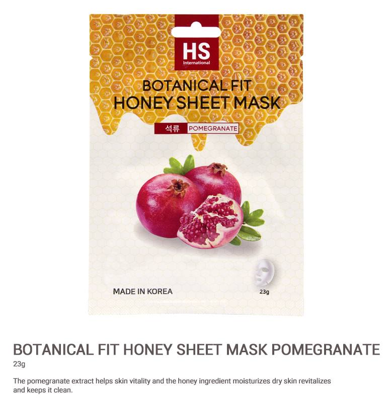 Botanical Fit Honey Sheet Mask : Pomegranate 23g - 1Sheet