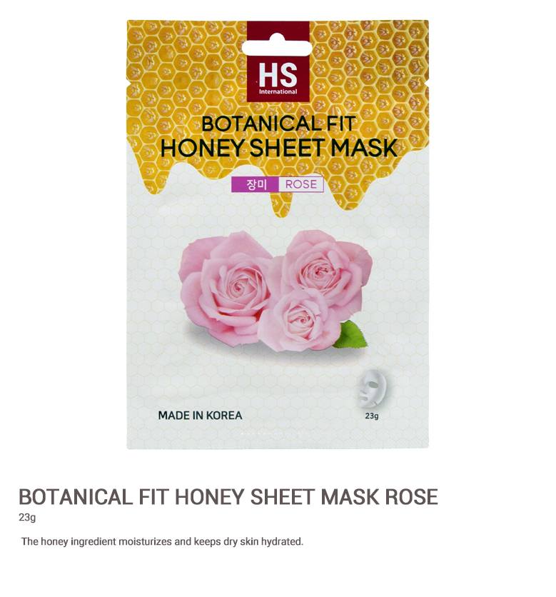 Botanical Fit Honey Sheet Mask : Rose 23g - 1Sheet