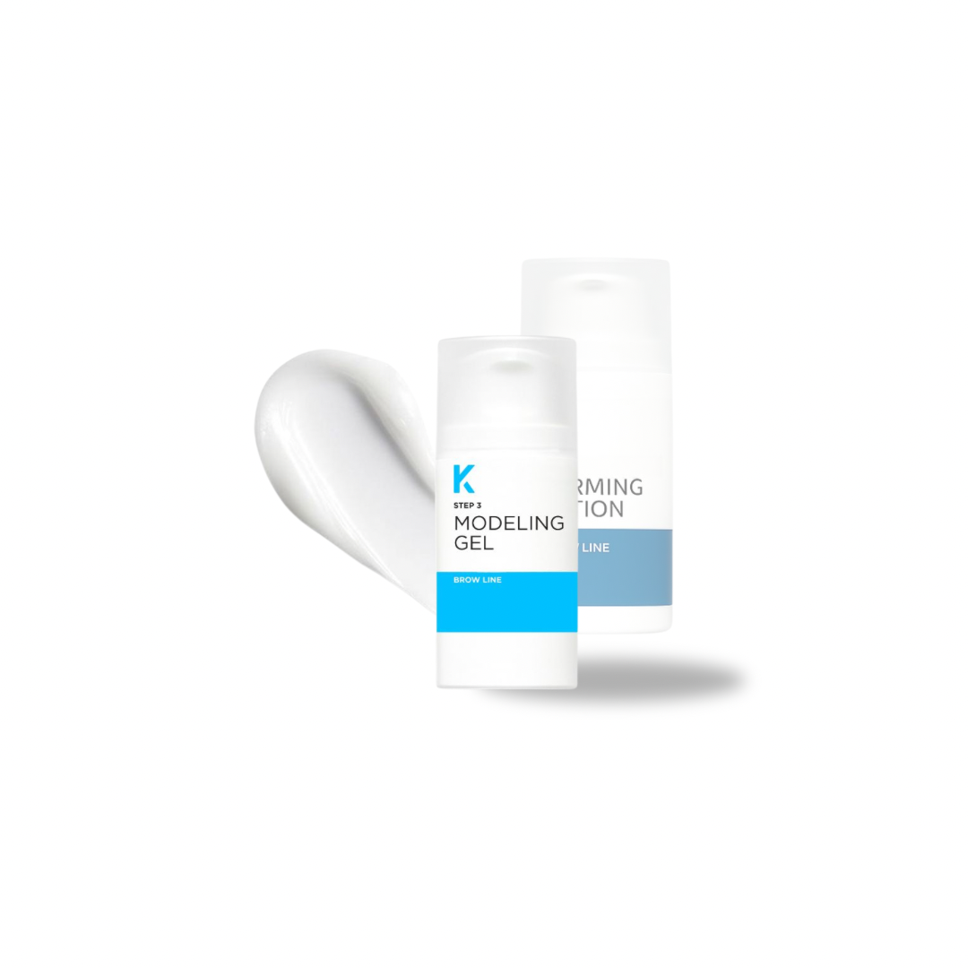 K Brow Line Step 3 Modeling Gel for brynslaminering