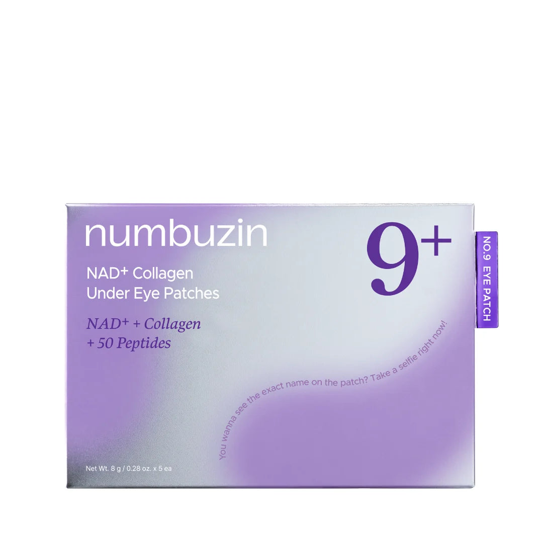 numbuzin No.9 NAD+ Collagen Under Eye Patches med NAD+, kollagen og 50 peptider